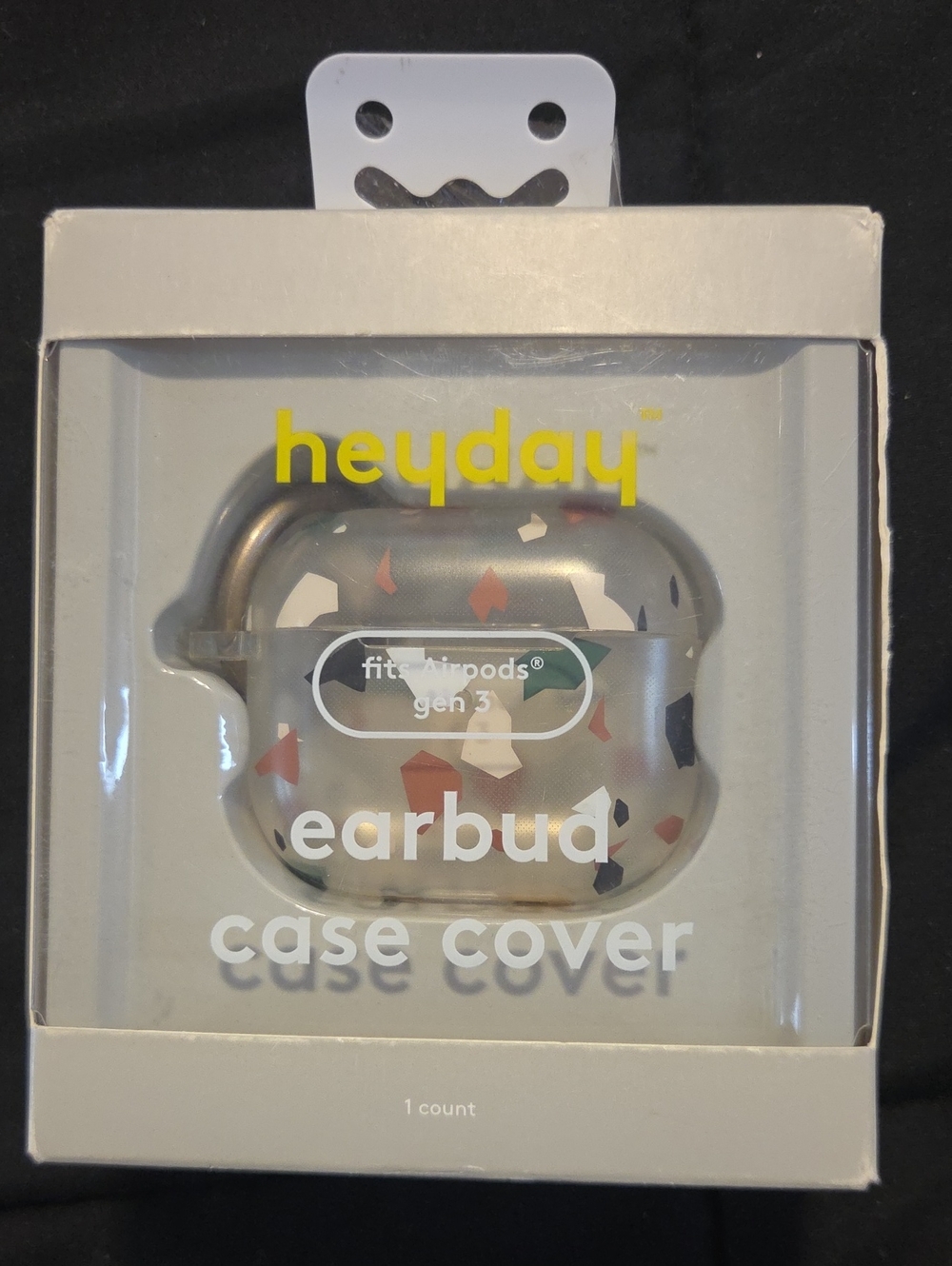 Airpod Gen 3 heyday Earbud Case Cover in Gray with Multicolor Confe
